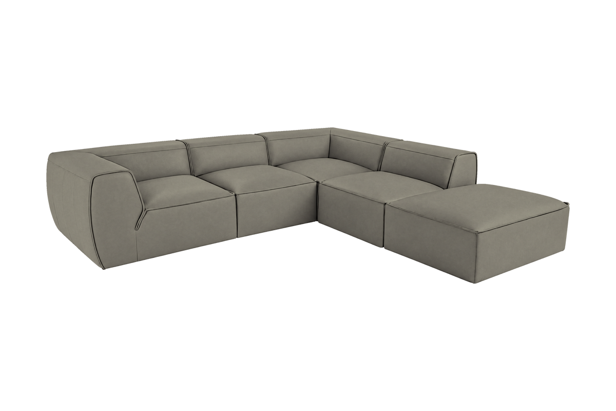 Fred Right Bumper Sectional in Felix Glace
