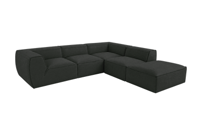 Fred Right Bumper Sectional in Mosquito Lola