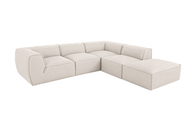 Fred Right Bumper Sectional in Fresco Milky