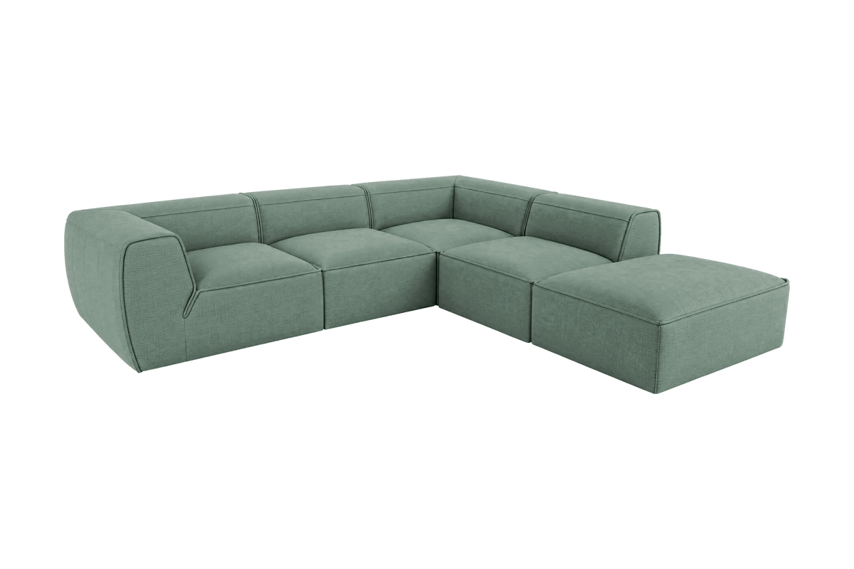 Fred Right Bumper Sectional in Roni Nane