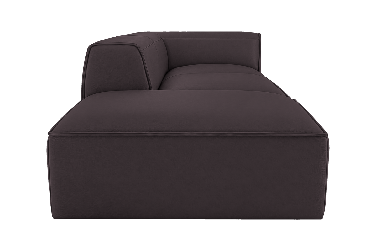 Fred Right Chaise Sofa in Dante Charcoal