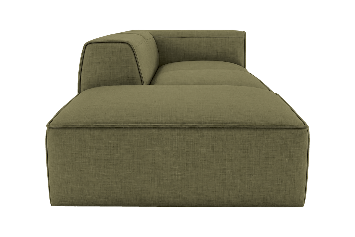 Fred Right Chaise Sofa in Mosquito Sycamore