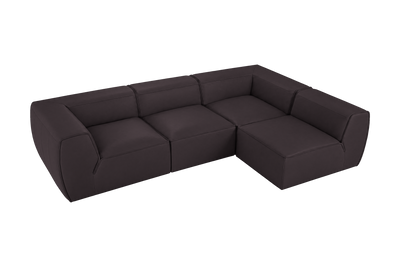 Fred Right Open Sectional in Dante Charcoal