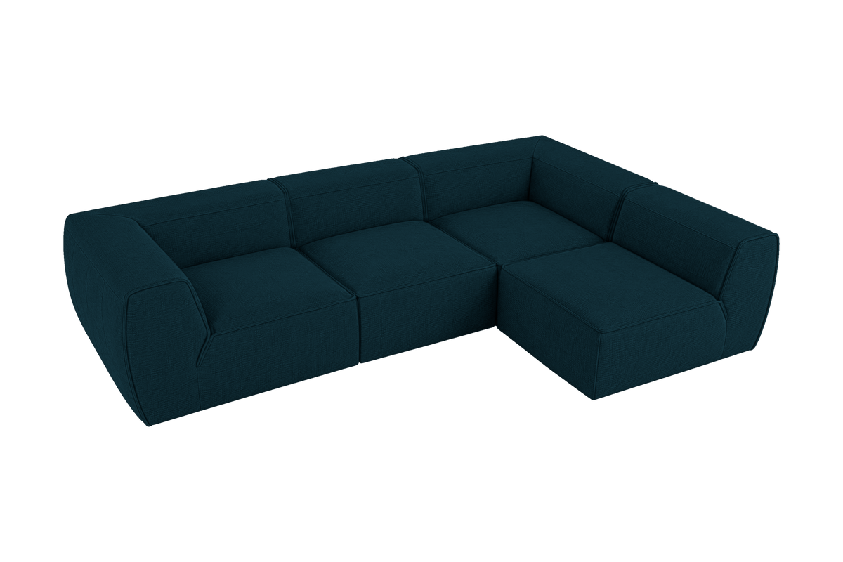 Fred Right Open Sectional in Roni Deep Lake