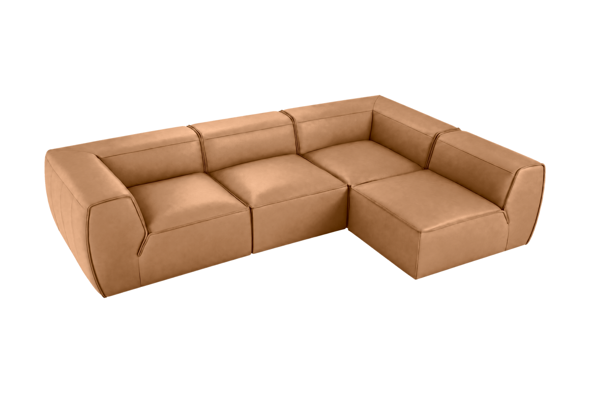 Fred Right Open Sectional in Dante Les Yeux