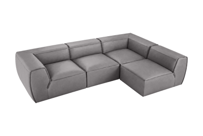 Fred Right Open Sectional in Dante Meteor