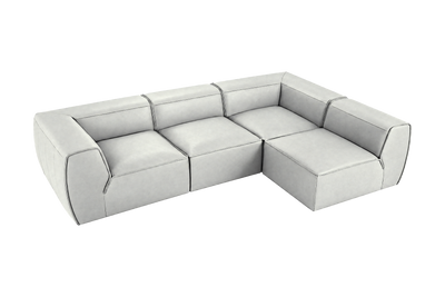 Fred Right Open Sectional in Felix Milky