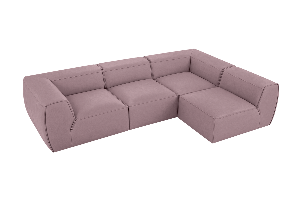 Fred Right Open Sectional in Fresco Saint-Tropez