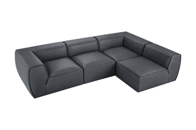 Fred Right Open Sectional in Dante Shark