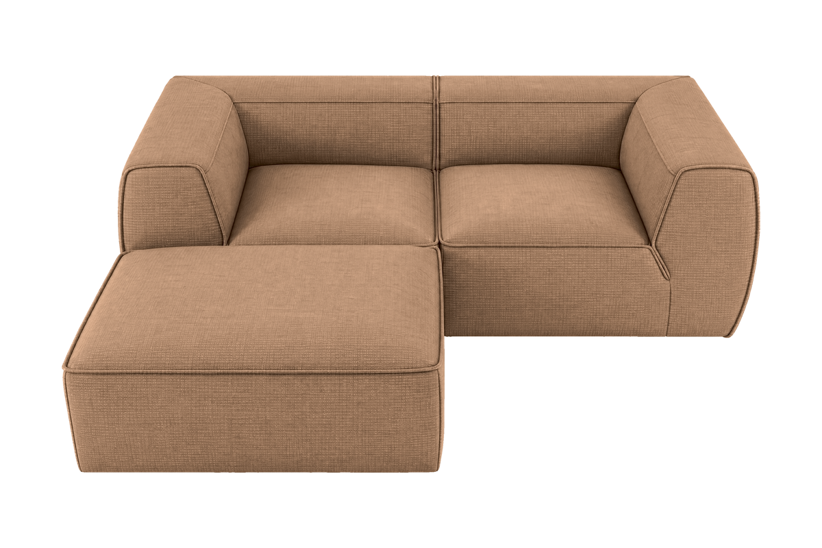Fred Small Left Chaise in Roni Biscotti