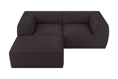 Fred Small Left Chaise in Dante Charcoal