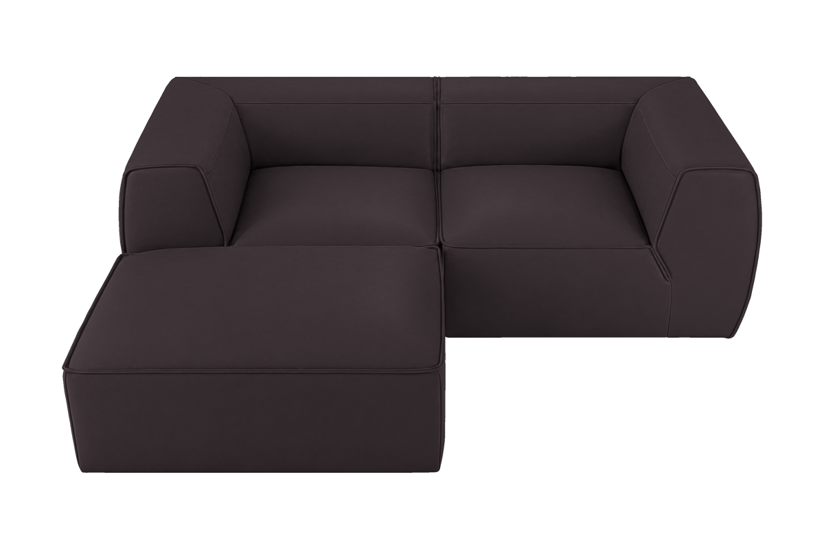 Fred Small Left Chaise in Dante Charcoal