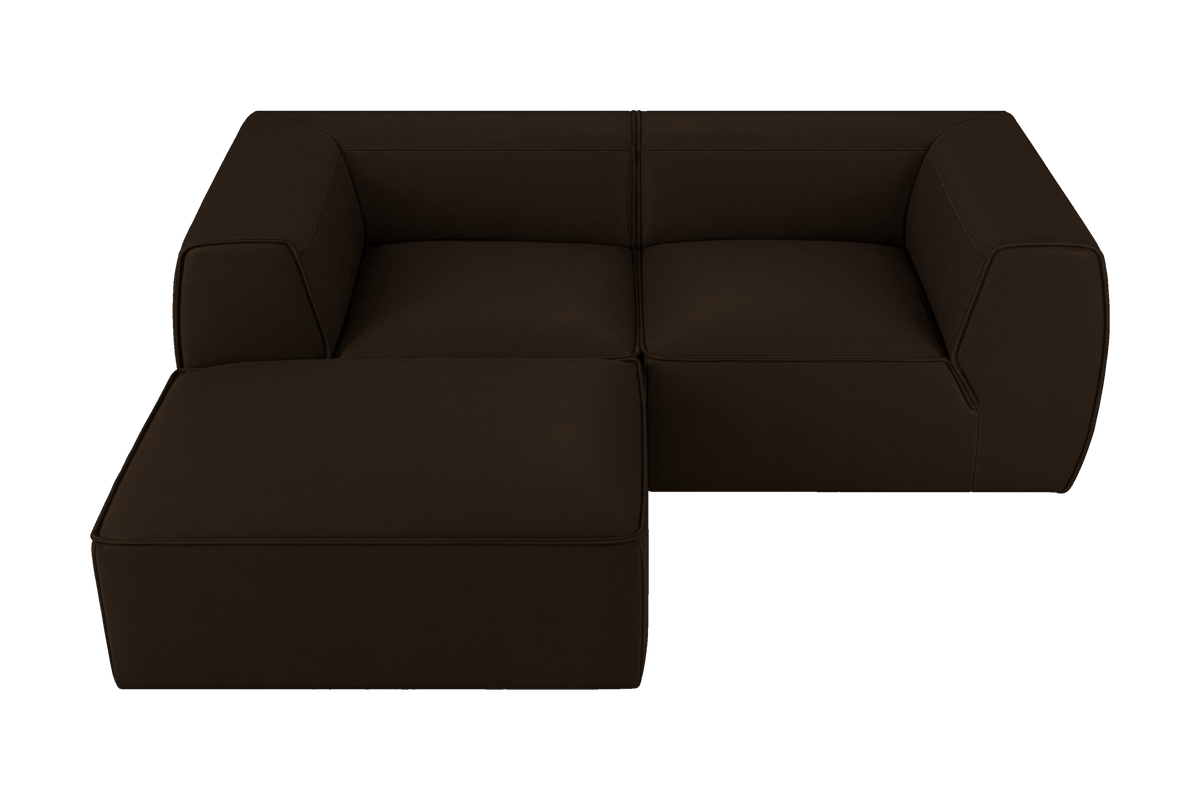 Fred Small Left Chaise in Marfa Charcoal