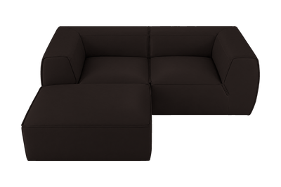 Fred Small Left Chaise in Dante Ebony
