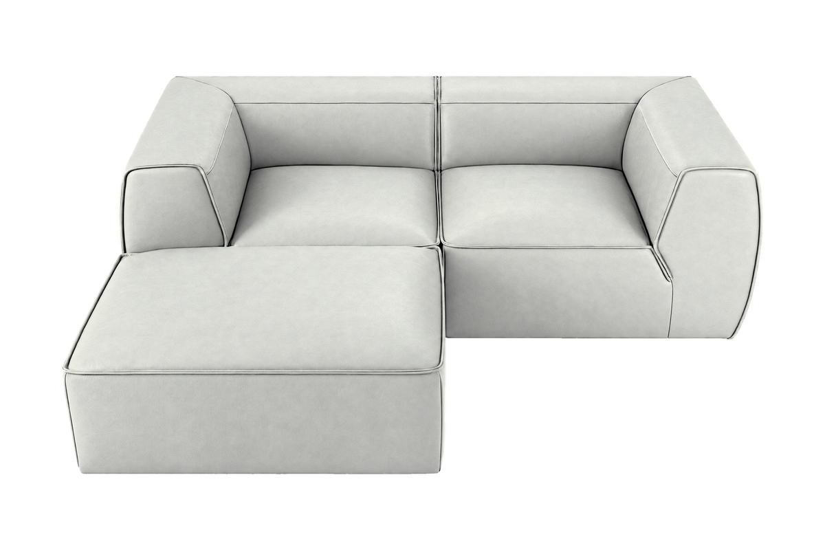 Fred Small Left Chaise in Felix Milky
