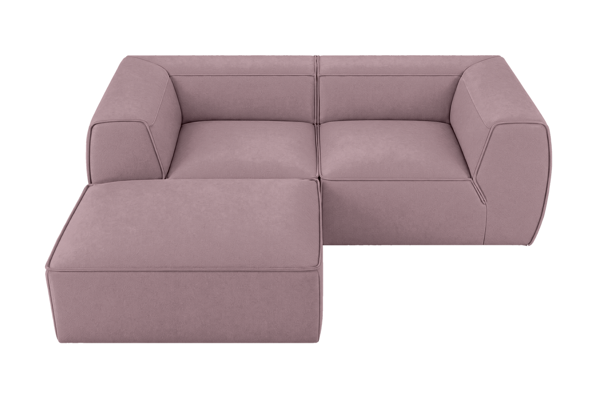 Fred Small Left Chaise in Fresco Saint-Tropez