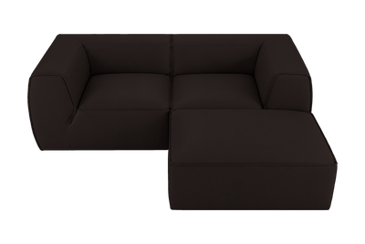 Fred Small Right Chaise in Dante Ebony
