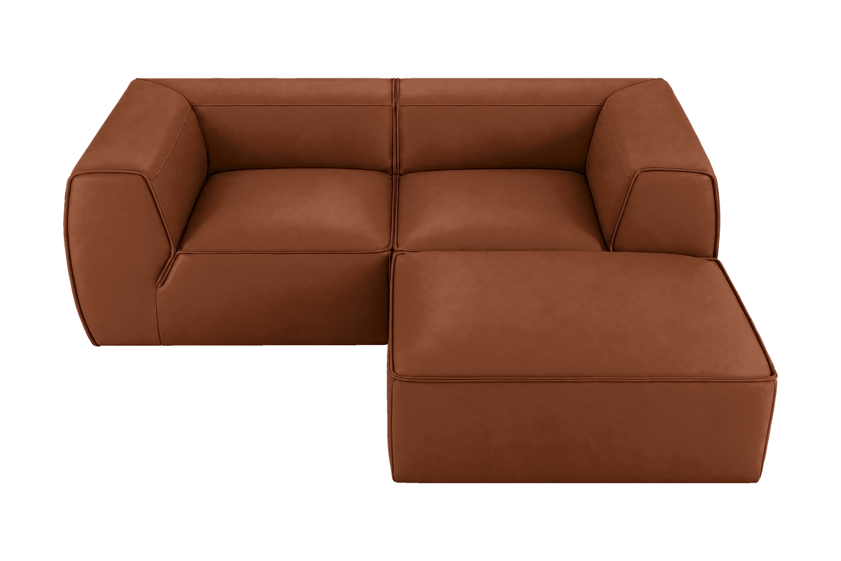 Fred Small Right Chaise in Dante Hazel