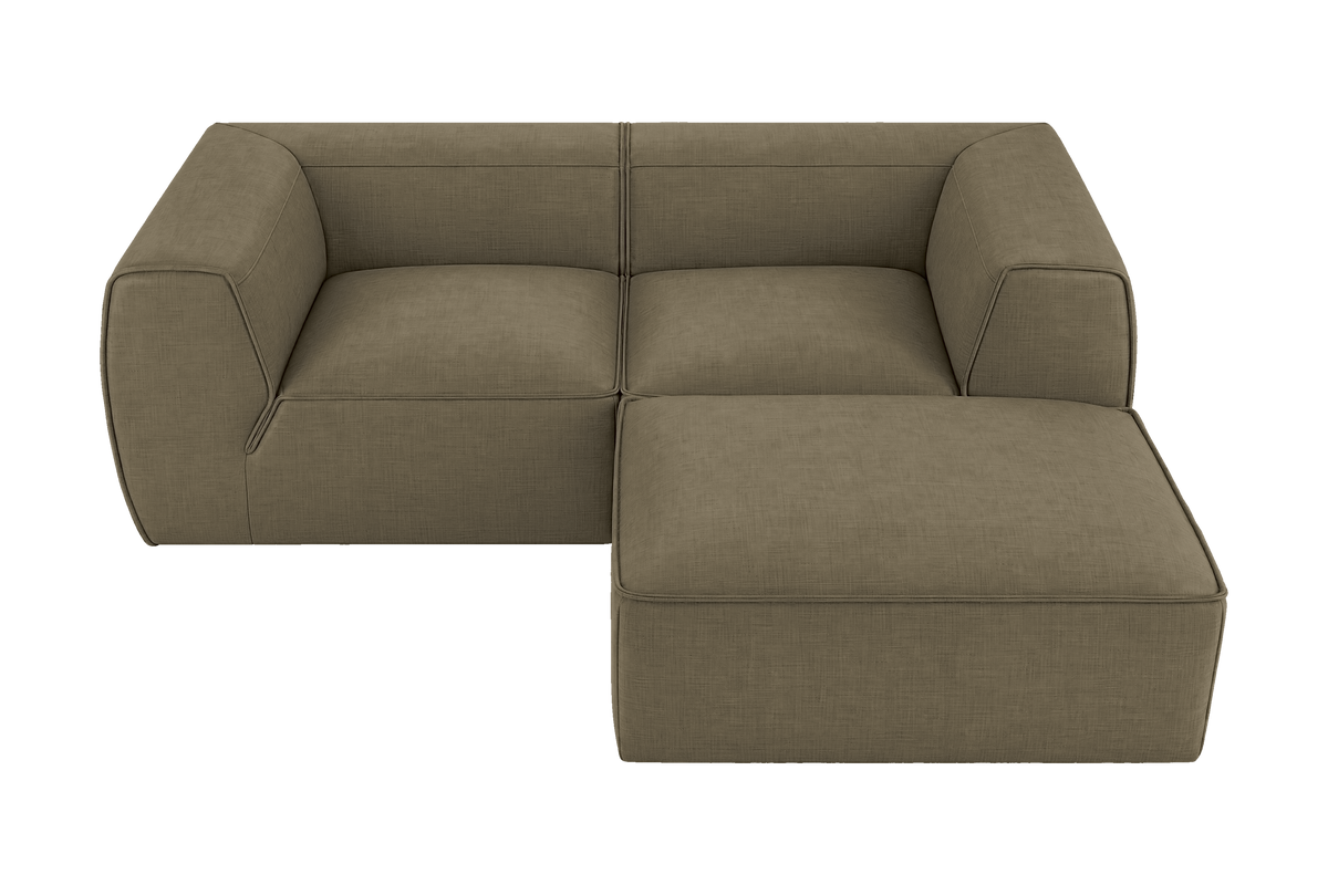 Fred Small Right Chaise in Mosquito Malibu