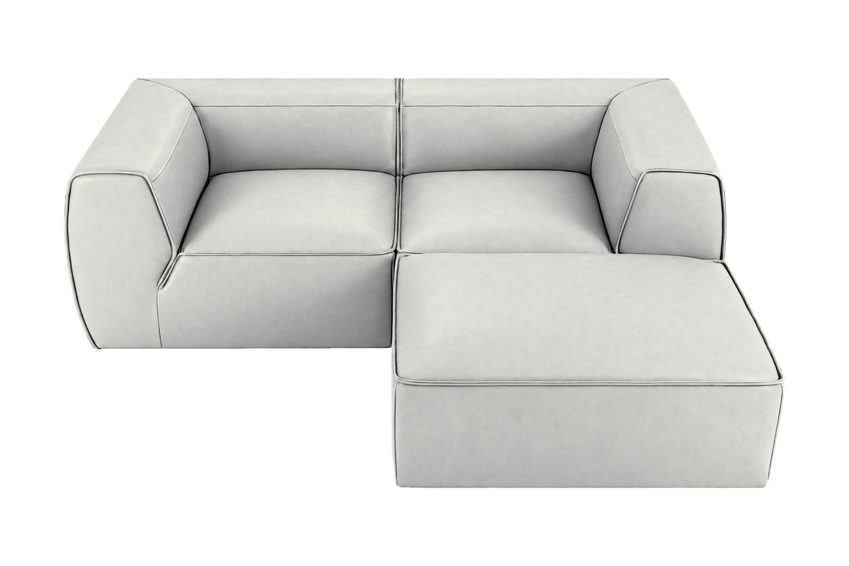 Fred Small Right Chaise in Felix Milky