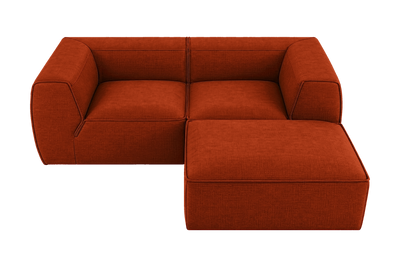 Fred Small Right Chaise in Roni Poppy