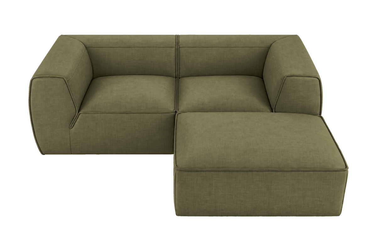 Fred Small Right Chaise in Mosquito Sycamore