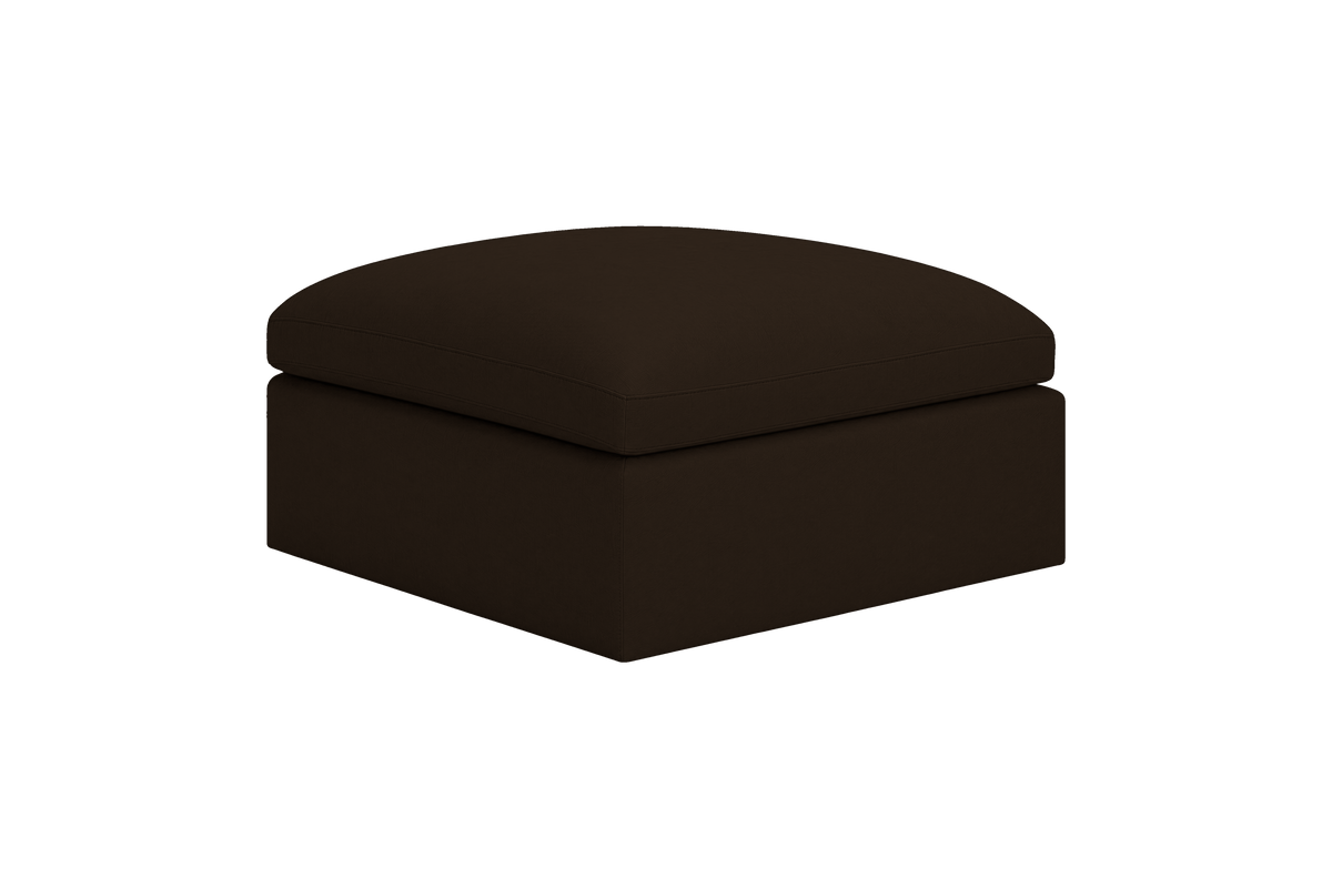 Goodman Mini Footstool in Marfa Charcoal
