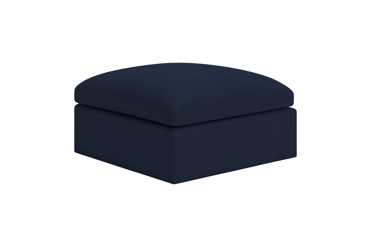 Goodman Footstool in Roni Ember Blue