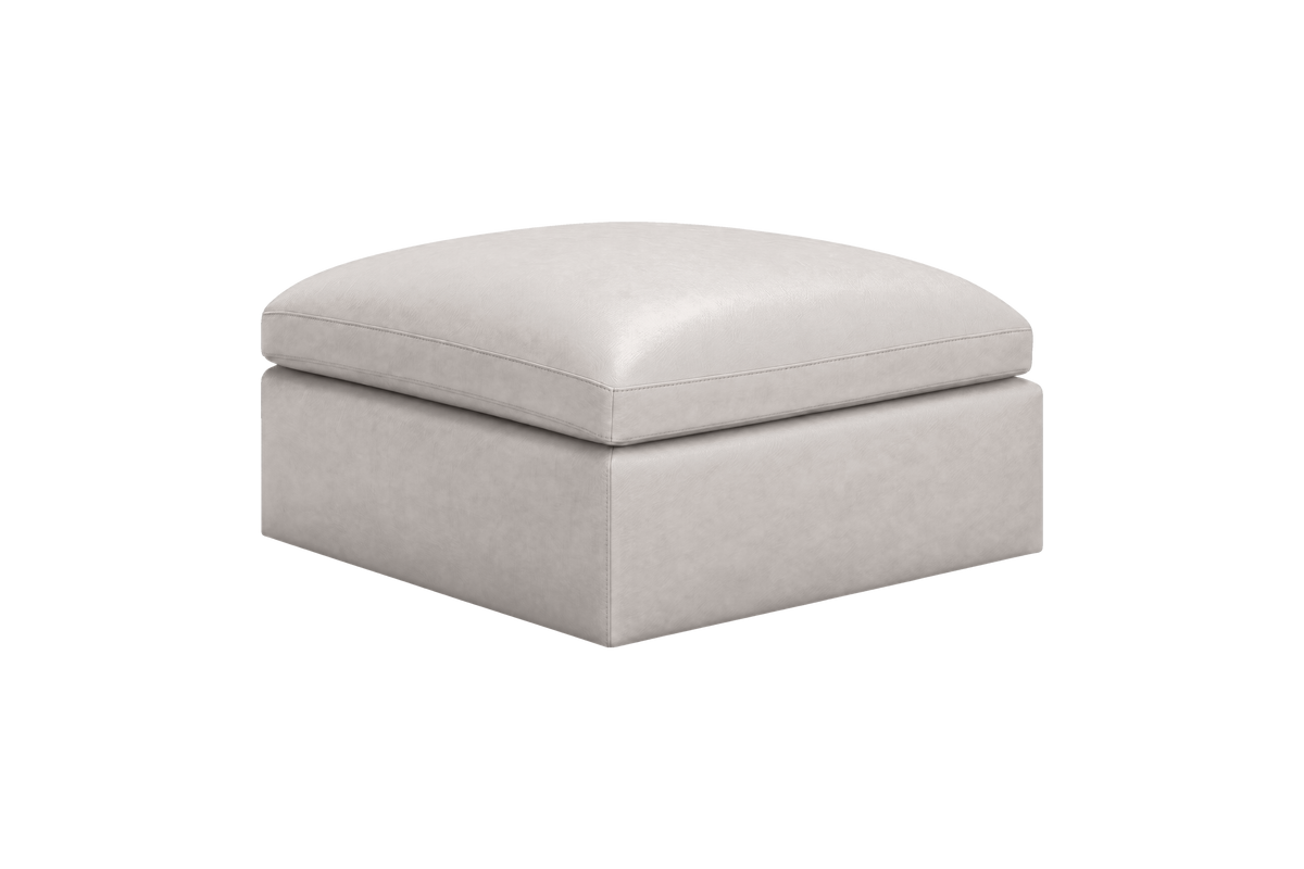 Goodman Footstool in Momo Milky