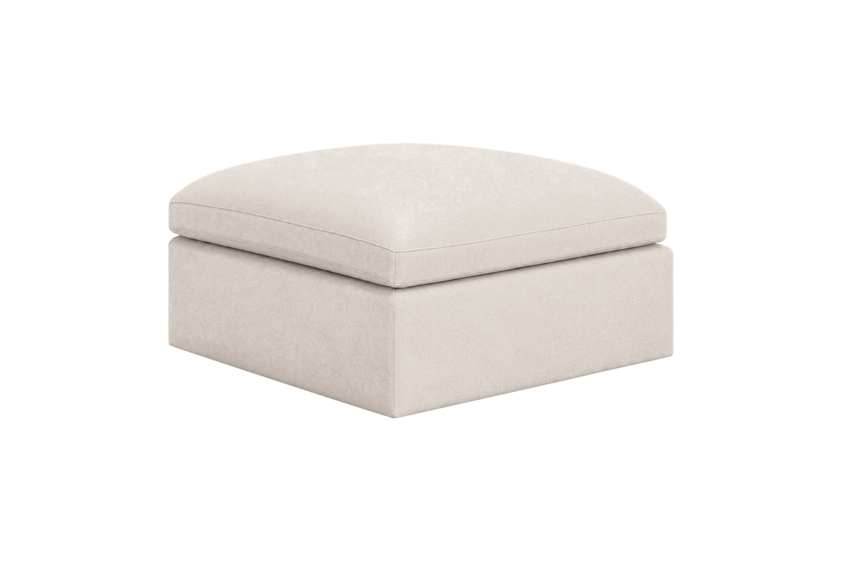 Goodman Footstool in Fresco Milky
