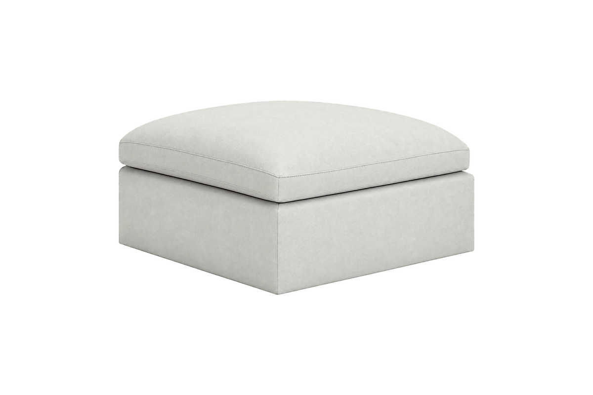 Goodman Footstool in Felix Milky
