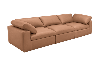 Goodman Mini Large Sofa in Momo Camel