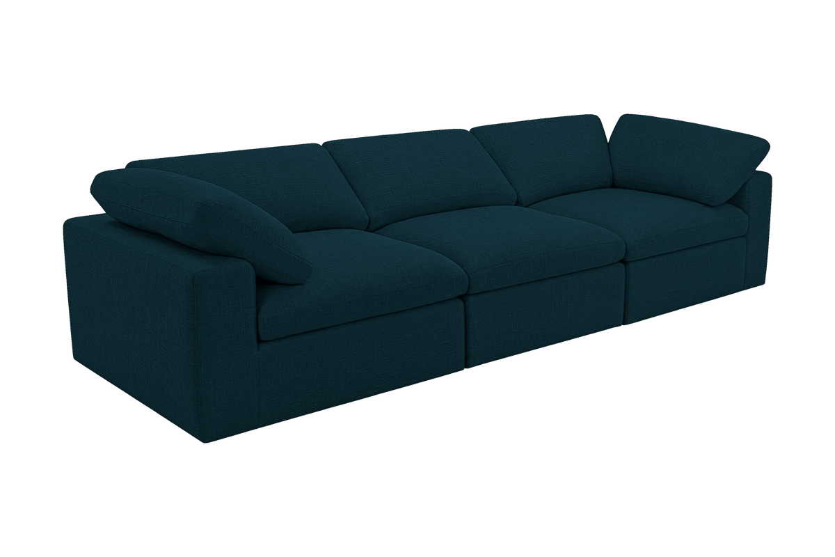 Goodman Mini Large Sofa in Roni Deep Lake