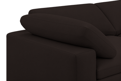 Goodman Mini Left Sectional in Dante Ebony