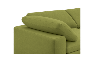 Goodman Mini Left Sectional in Fresco Key Lime