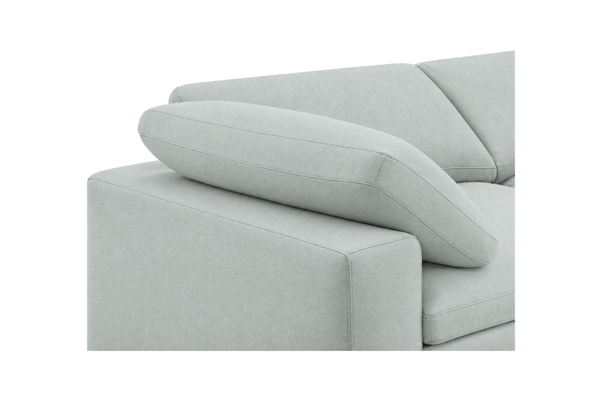 Goodman Mini Left Sectional in Fresco Meteor