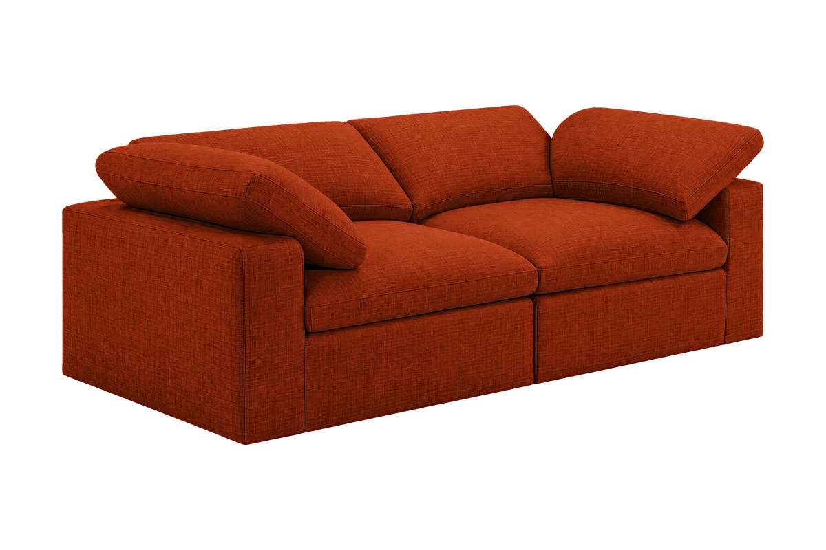 Goodman Small Sofa in Roni Poppy