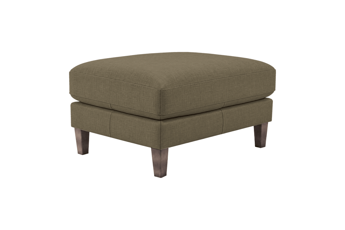Jade Footstool in Mosquito Malibu