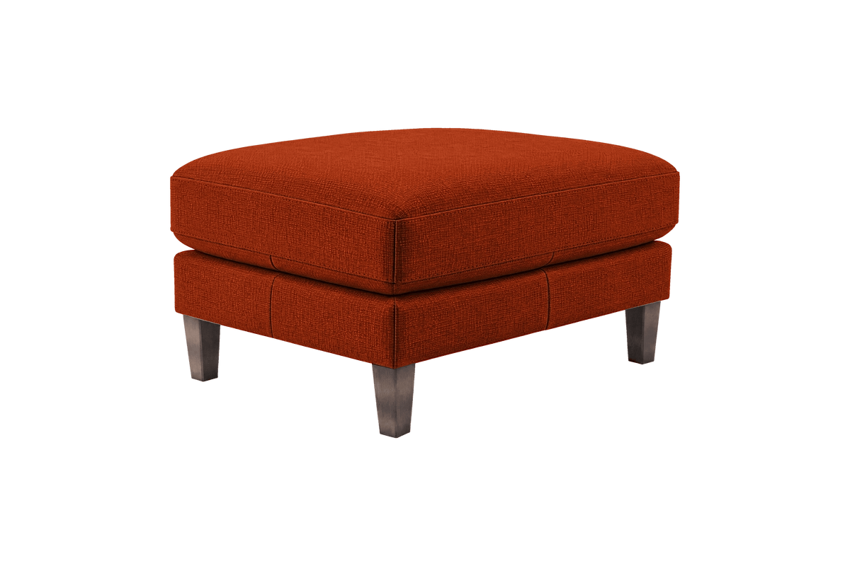 Jade Footstool in Roni Poppy