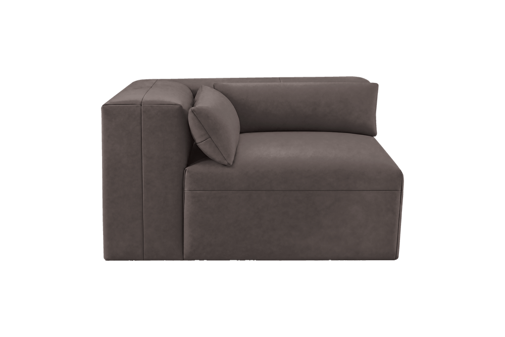 Jasmine Corner Chair in Lola Full Aniline Leather | SUPERBA