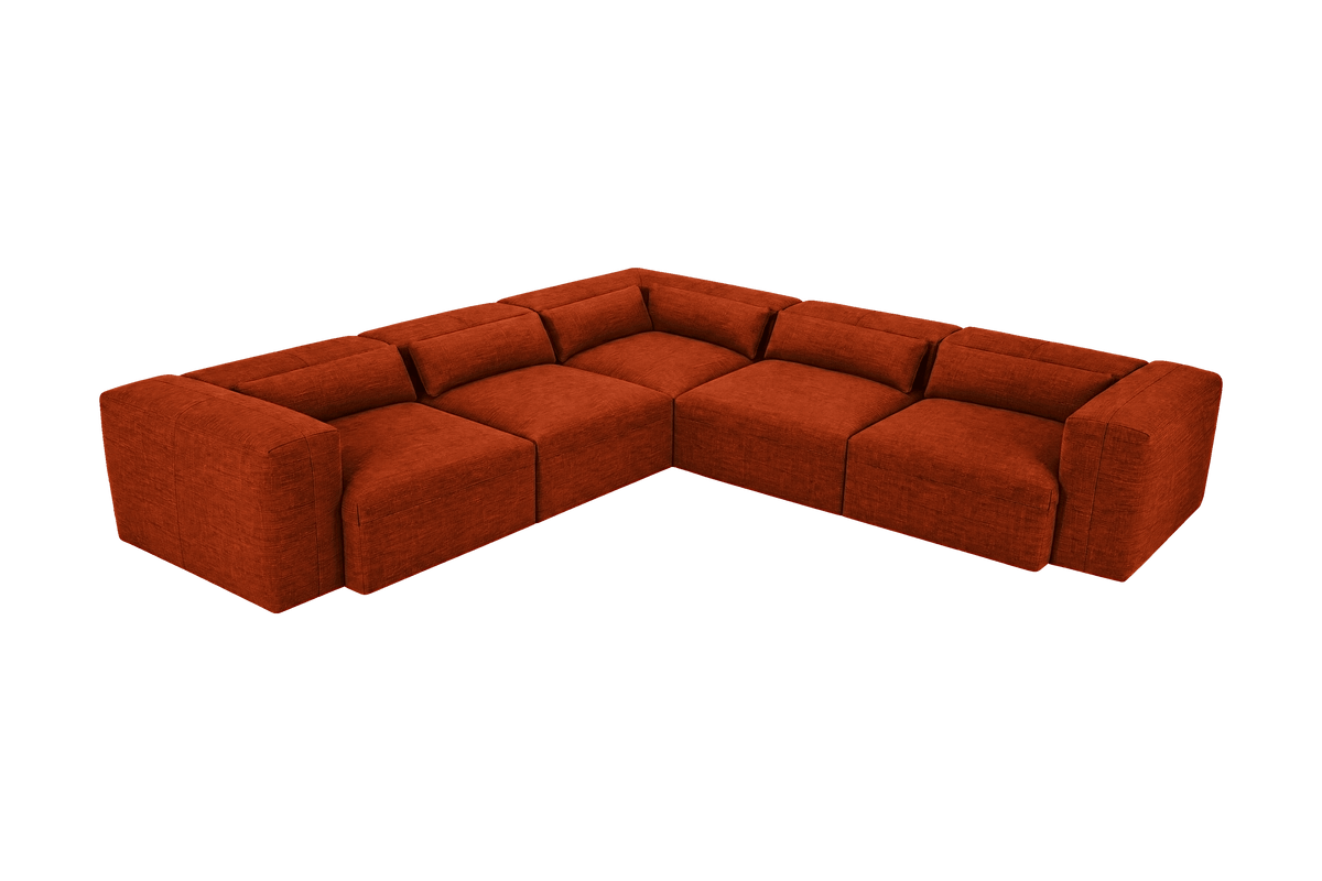 Jasmine Corner Sofa in Roni Poppy