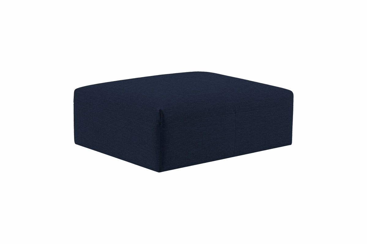 Jasmine Footstool in Roni Ember Blue