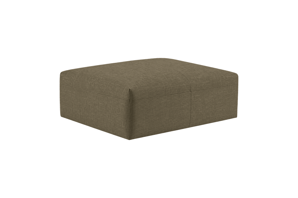 Jasmine Footstool in Mosquito Malibu