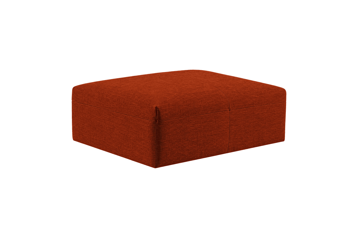 Jasmine Footstool in Roni Poppy