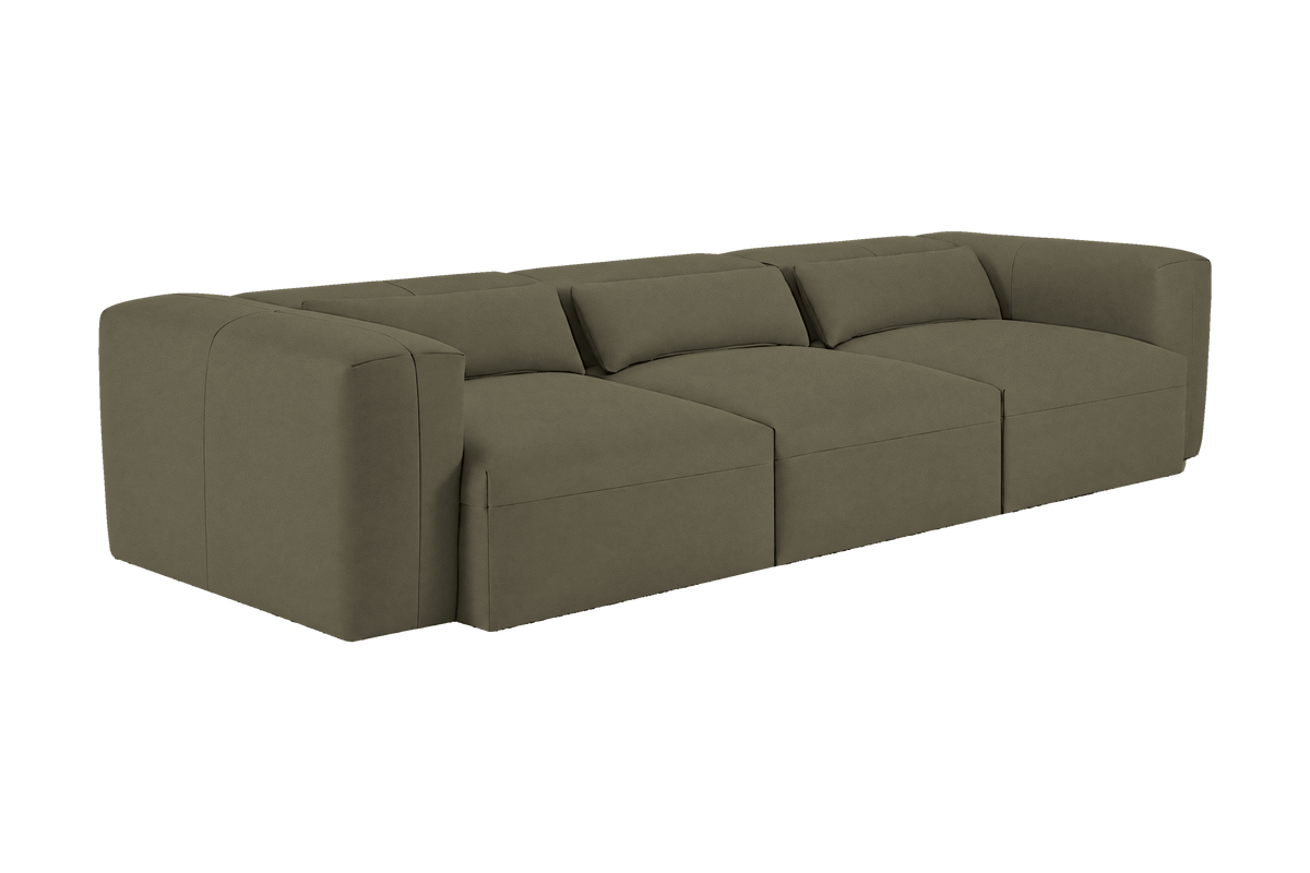 Jasmine Large Sofa in Felix Olive