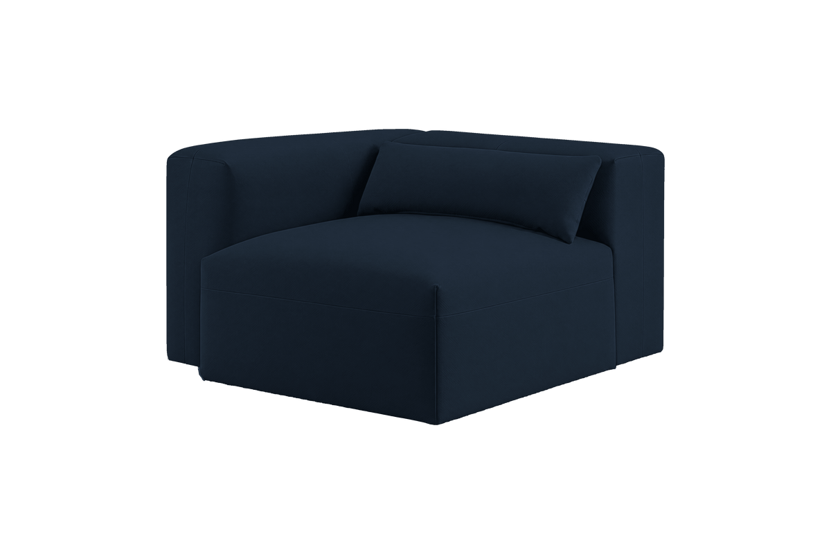 Jasmine Chair One Arm Left in Dante Aqua