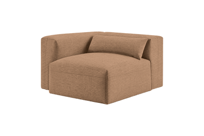 Jasmine Chair One Arm Left in Roni Biscotti