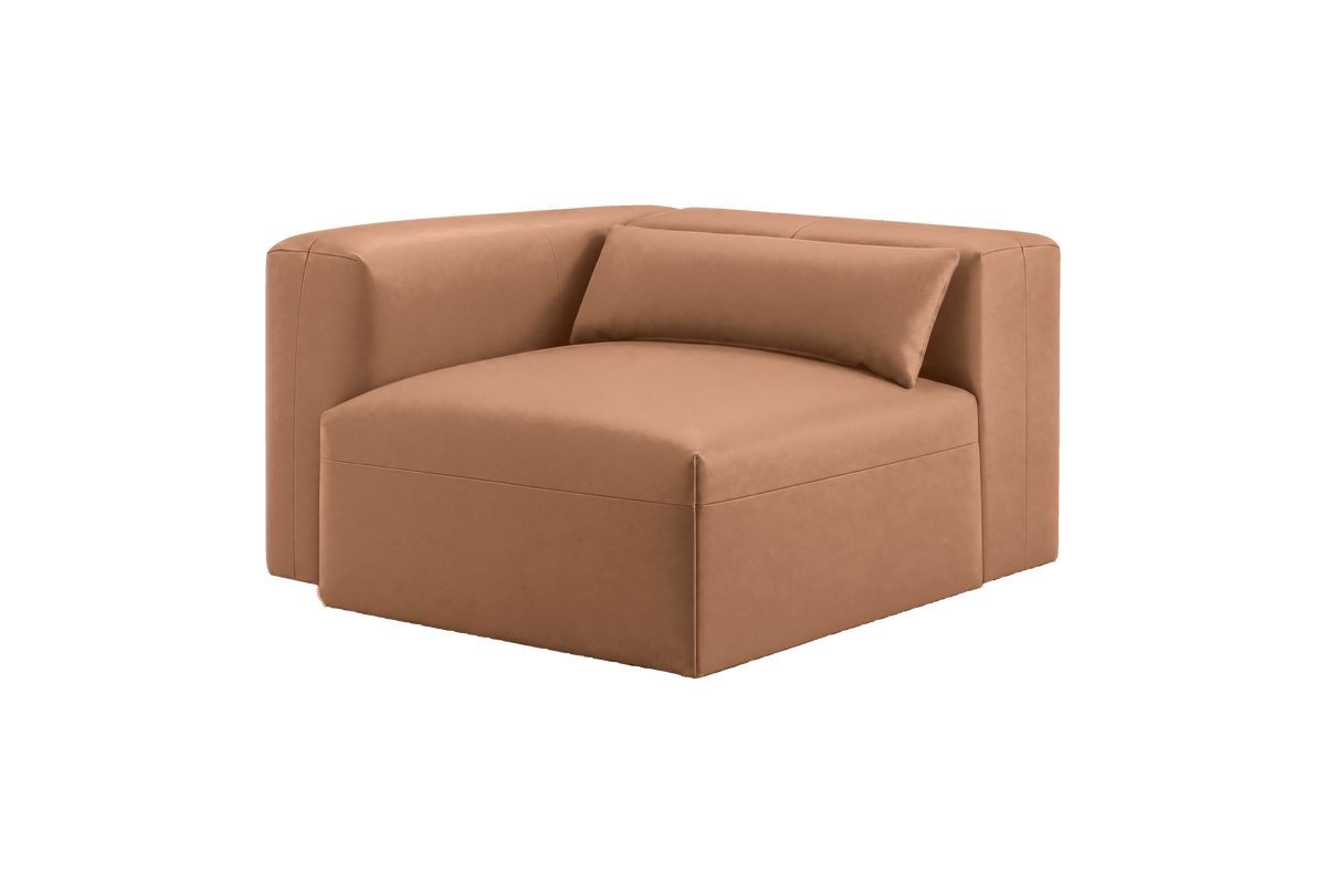 Jasmine Chair One Arm Left in Momo Camel