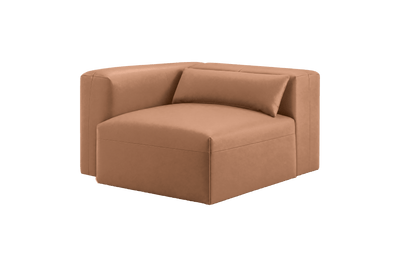 Jasmine Chair One Arm Left in Momo Camel