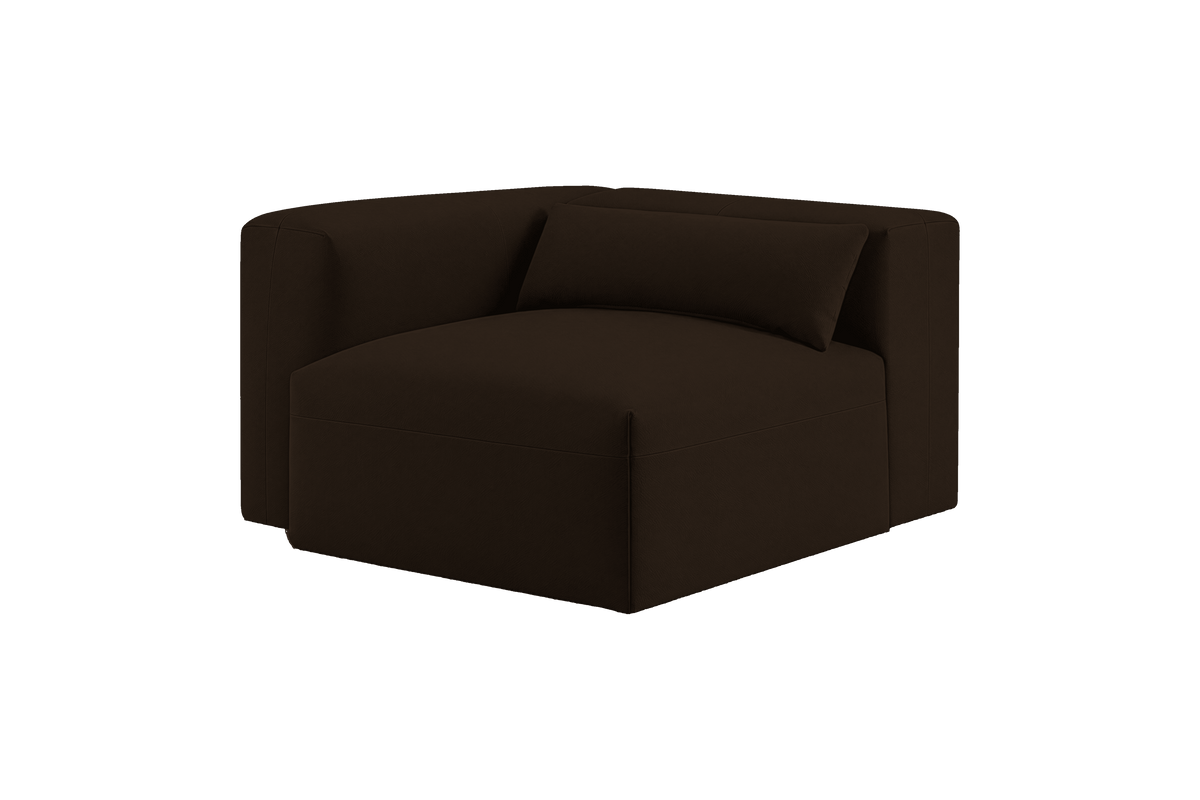 Jasmine Chair One Arm Left in Marfa Charcoal